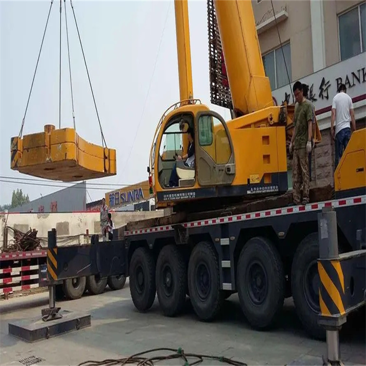 孟津当地吊车出租|机器吊装|75吨|工厂搬迁服务